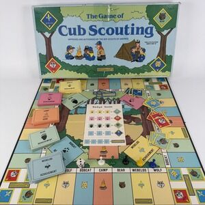 The Game Of Cub Scouting Board Game 1987 Cub Scouts Boy Scouts Cadaco‎ COMPLETE